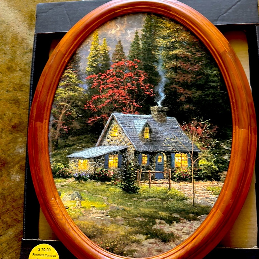 Thomas Kinkade Evening Majesty Framed Canvas